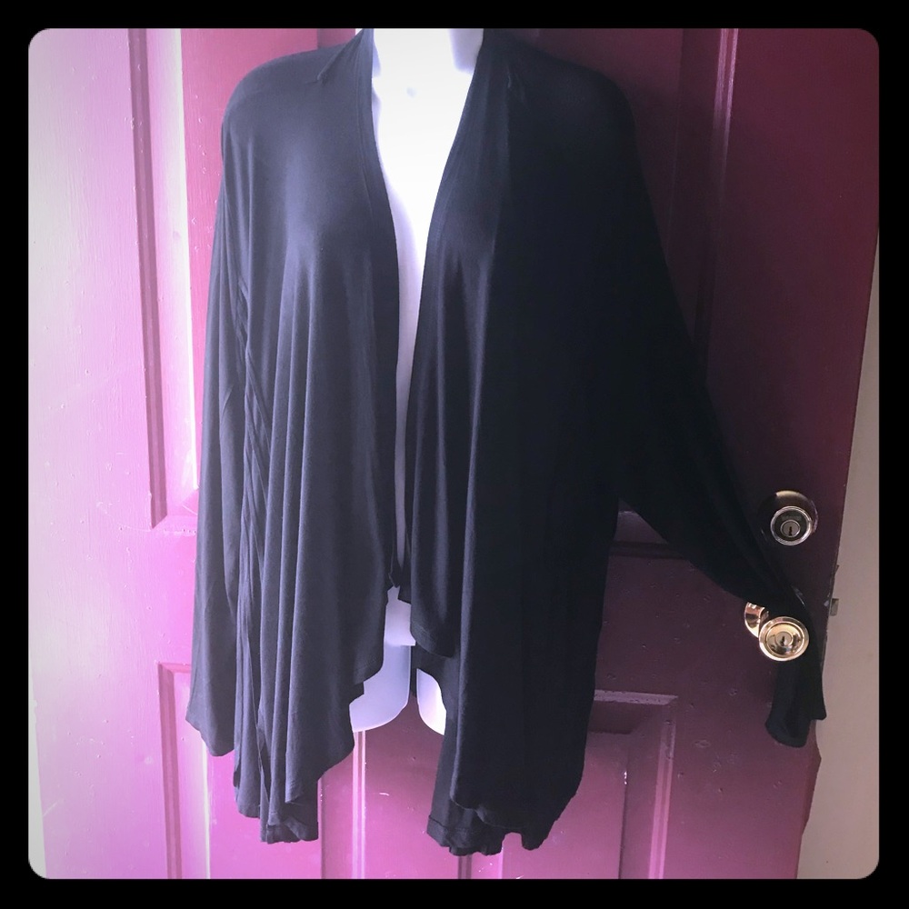 Black Madison light cardigan, size 2x